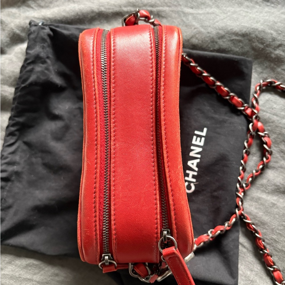 Chanel crossbody camera bag, red. - Picture 4 of 6